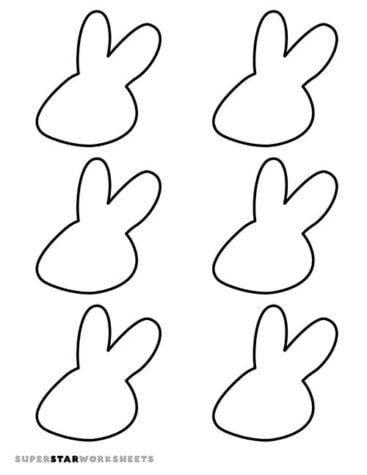 Bunny Template - Superstar Worksheets