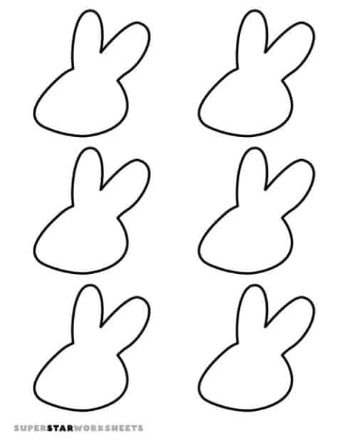 Bunny Template - Superstar Worksheets