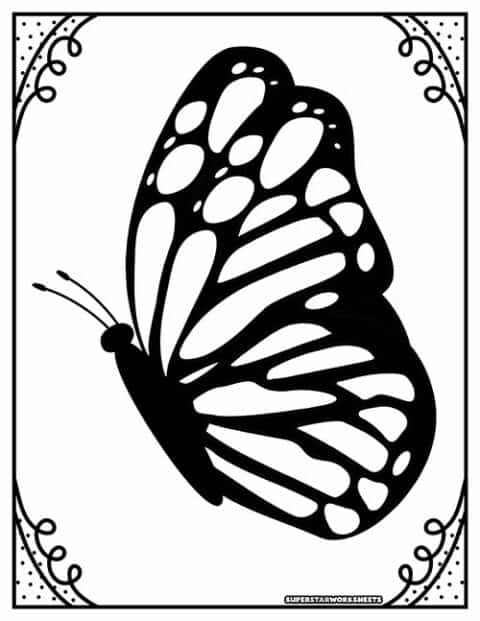 Butterfly Coloring Pages (Free Printables) - Superstar Worksheets