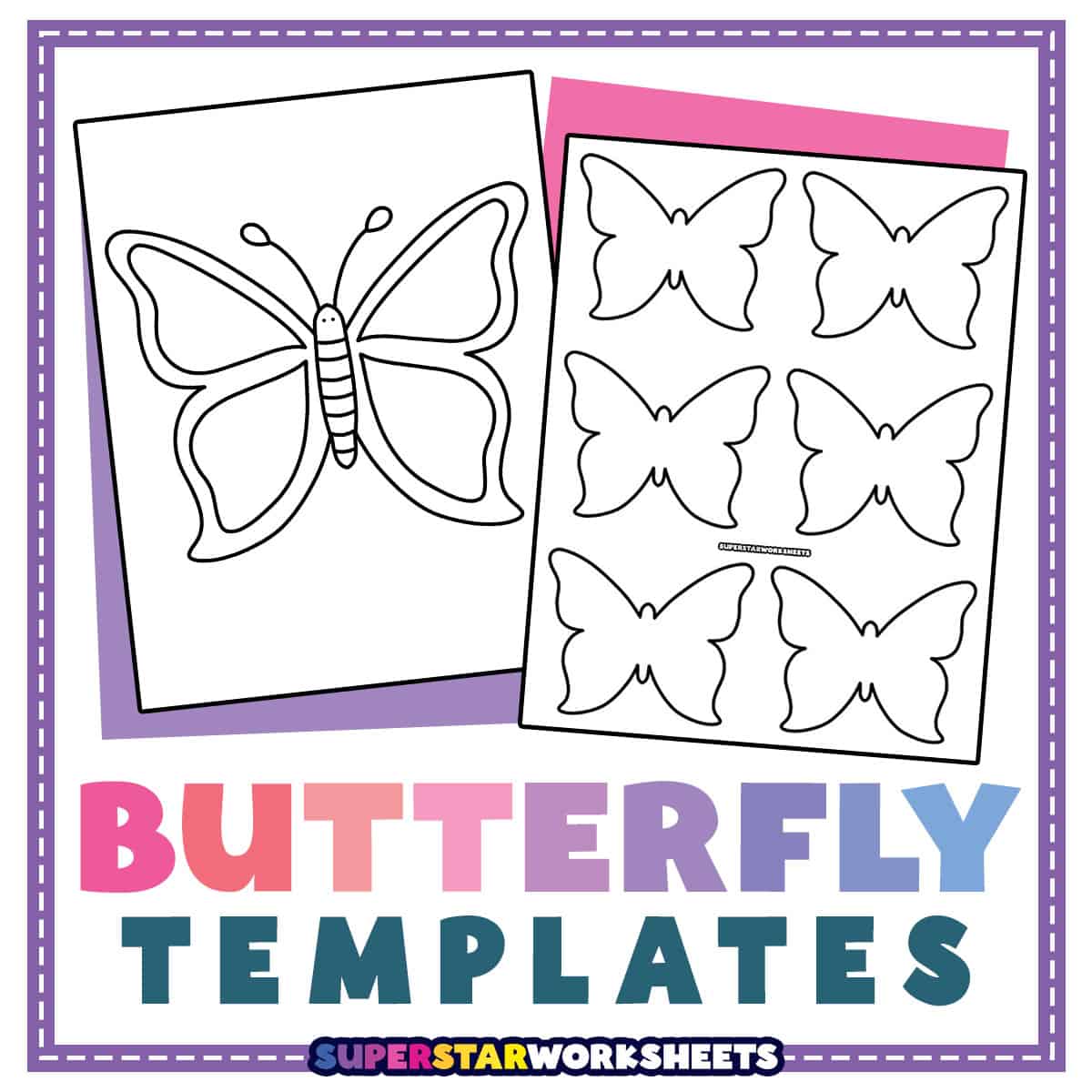 Free Printable Butterfly Templates and Outlines