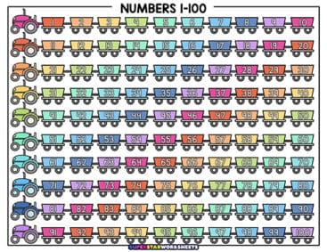 Number Charts - Superstar Worksheets