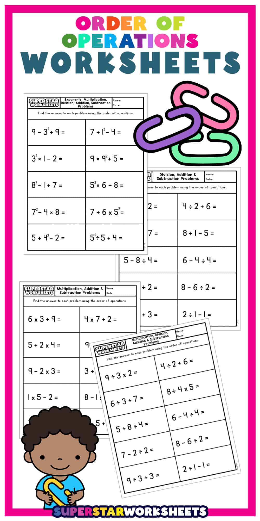 Order of Operations Worksheets - OrderofoperationsWorksheets 