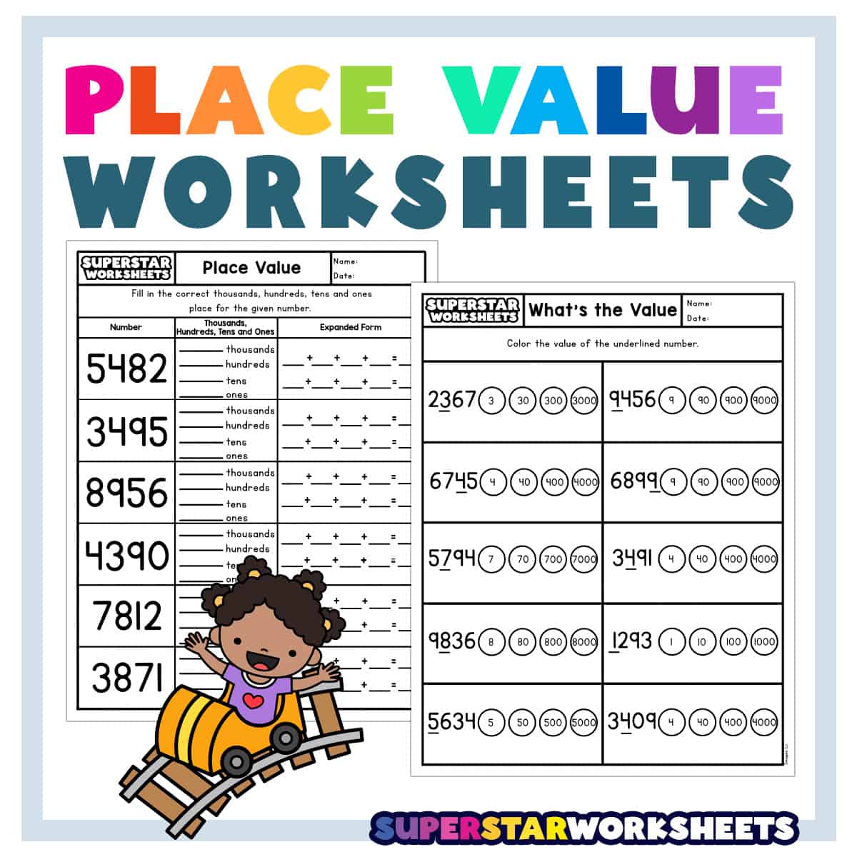 place value worksheet