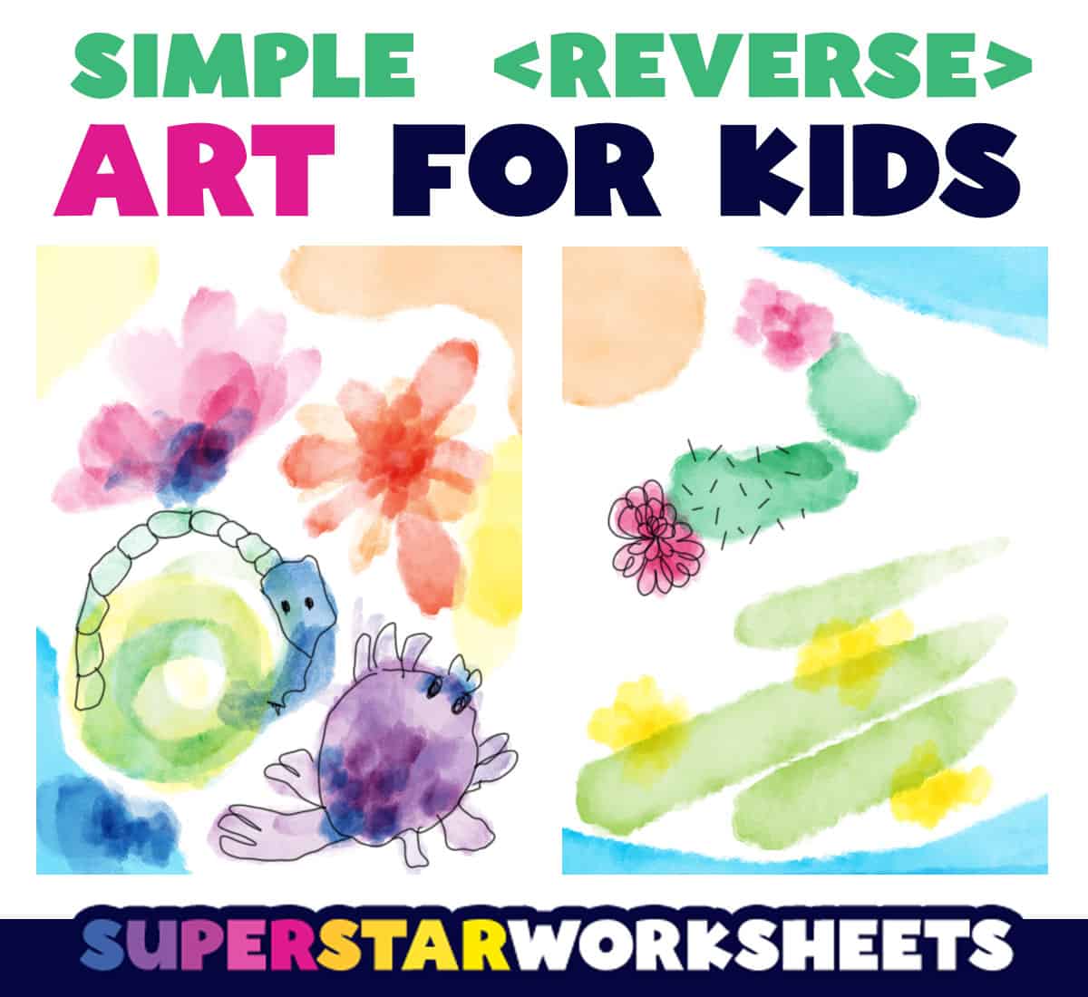 Kids Reverse Coloring Book: The Simple & Easy Inverted Coloring