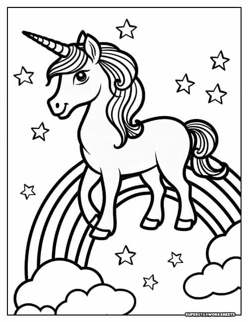 Free Unicorn Coloring Pages  Printable Unicorn Coloring Sheets
