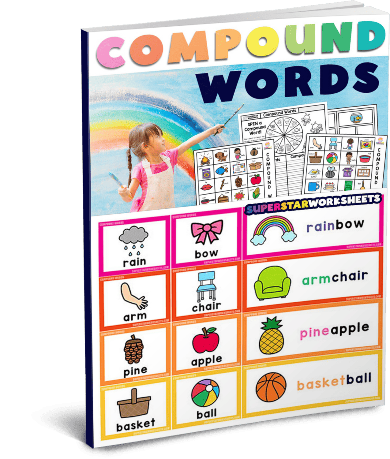 Paint Tray Phonics - COMPOUND WORDS {Science of Reading / Small Group  Reading}
