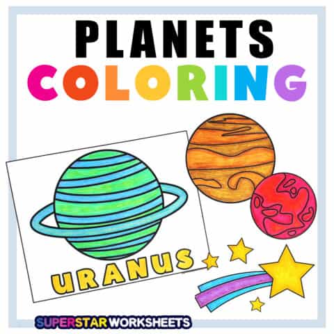 Planets Coloring Pages - Superstar Worksheets