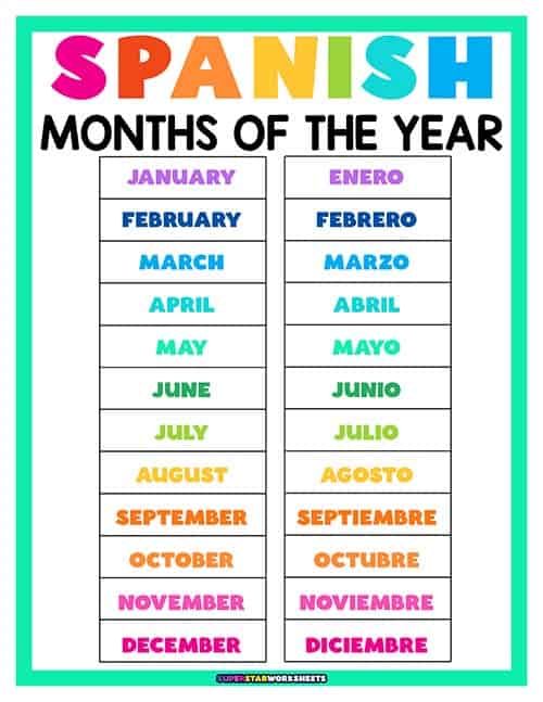 Teach Spanish Months of the Year: February in Spanish