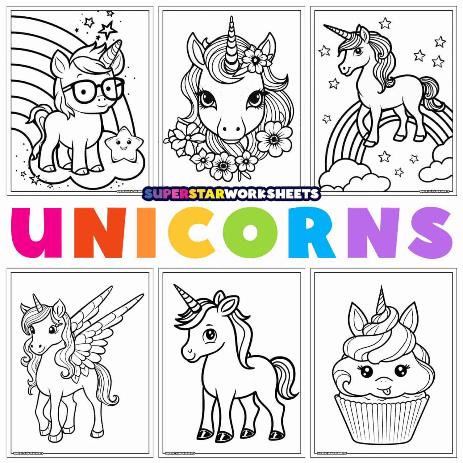  I Am Powerful: Cute Unicorn Themed Sketchbook for