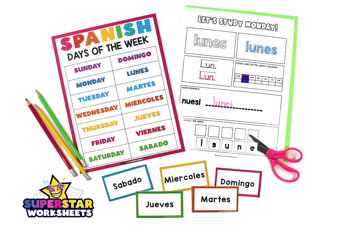 The Spanish Days of the Week  Beginner spanish lessons, Learning