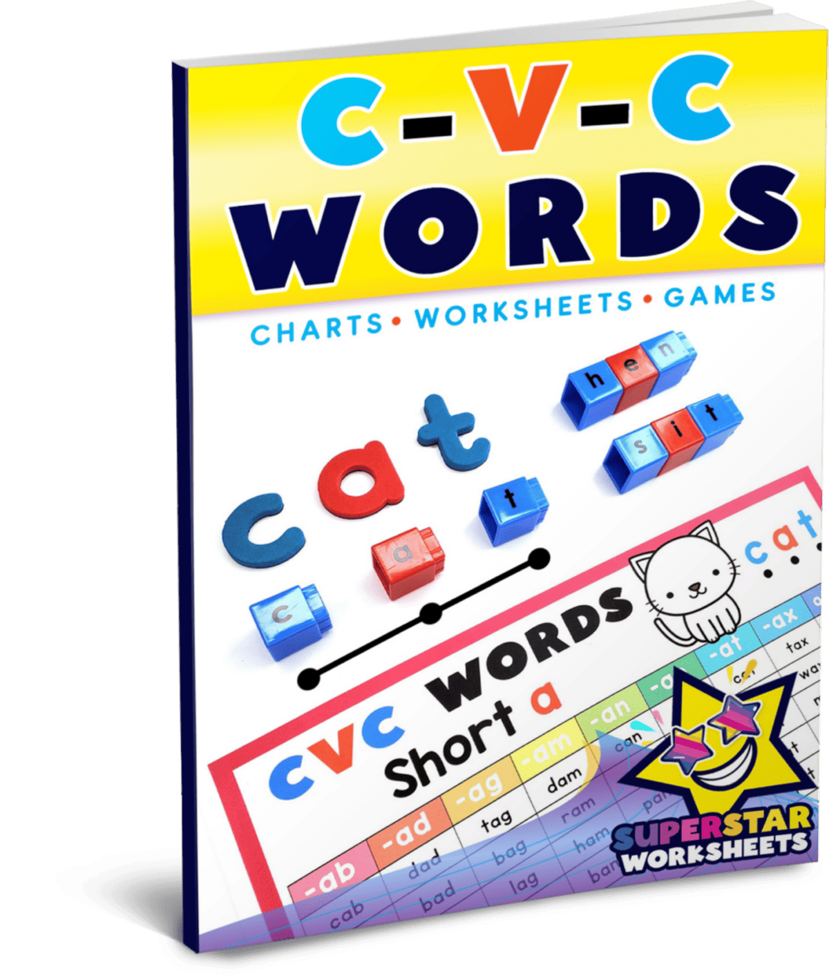 cvc-words-superstar-worksheets