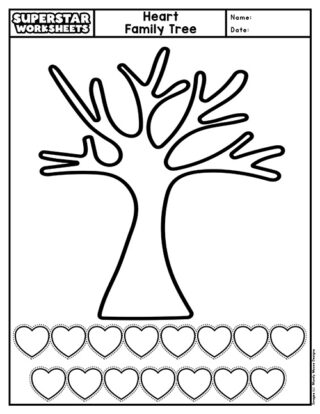Family Tree Craft - Superstar Worksheets