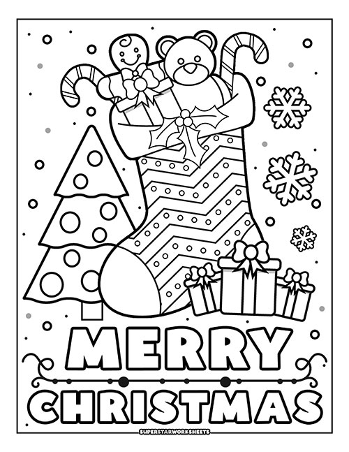 Christmas Coloring Pages Printable Holiday Activities All Ages Fun