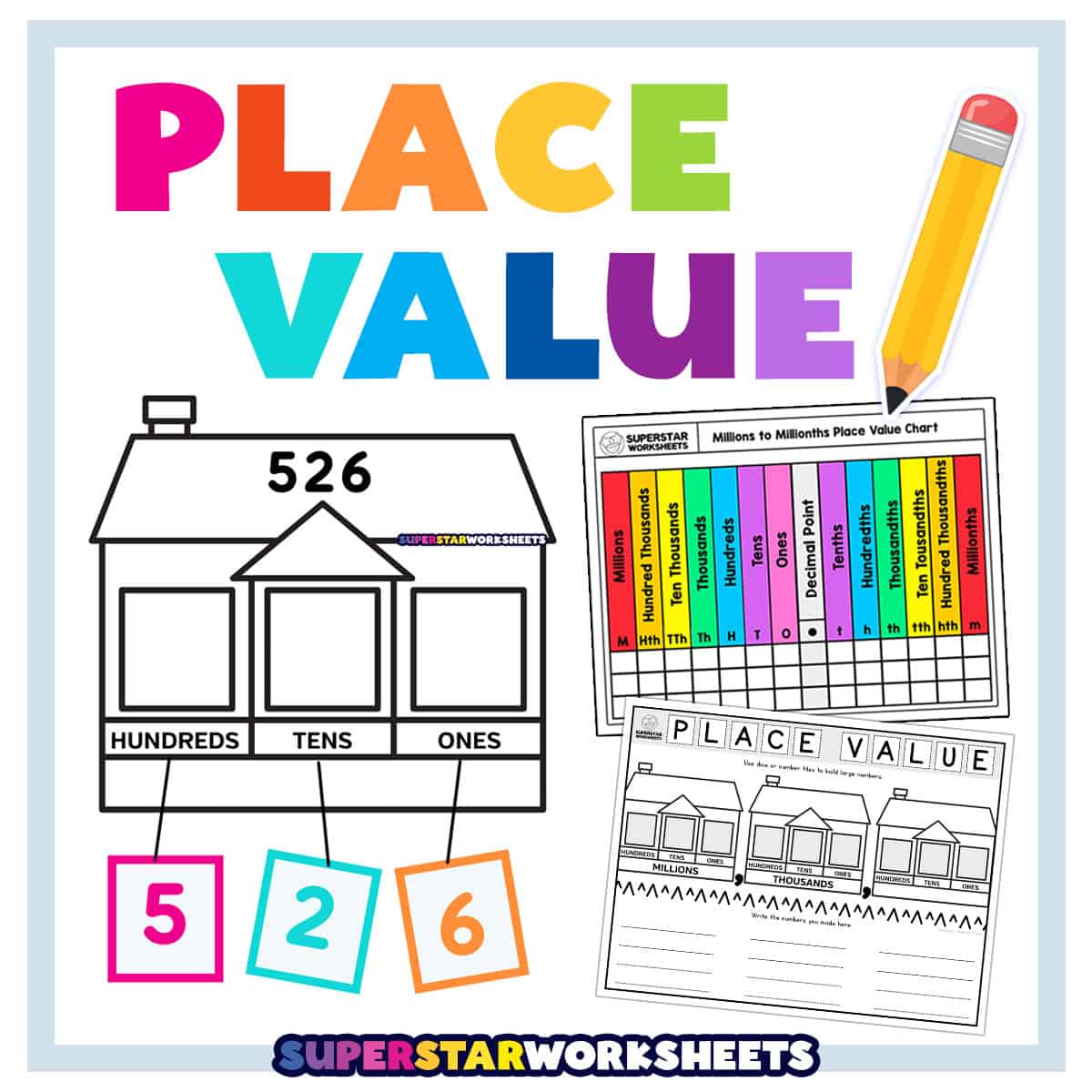 place value worksheet grade 4