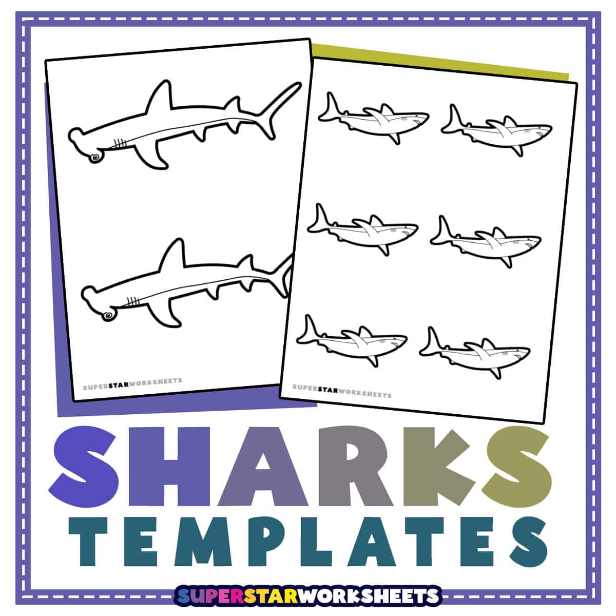 Free Kids Shark Printable Games