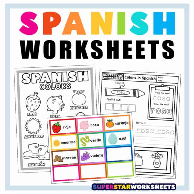 Spanish Worksheets - Superstar Worksheets