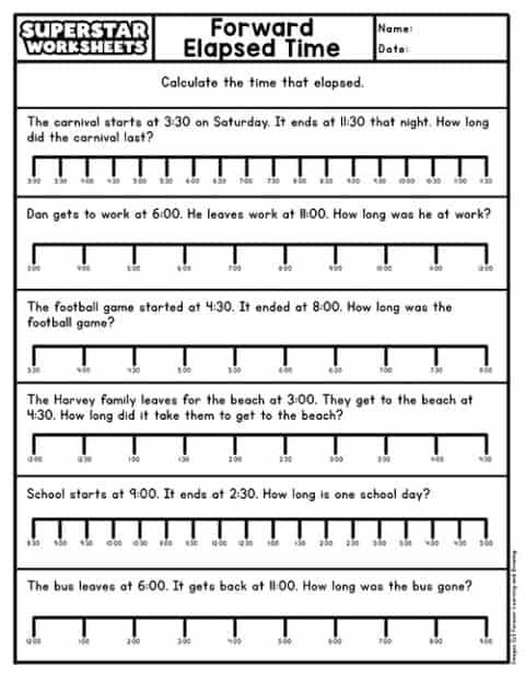 Elapsed Time Worksheets Superstar Worksheets Elapsed Time Worksheets Superstar Worksheets