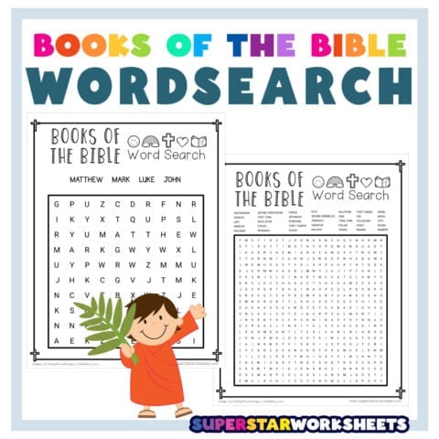 Books of the Bible Word Search - Superstar Worksheets