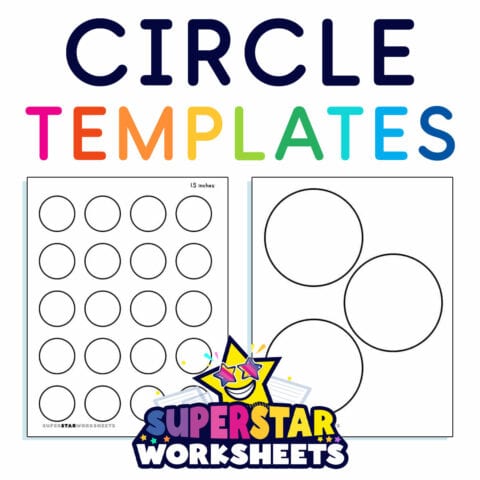 Circle Template - Superstar Worksheets