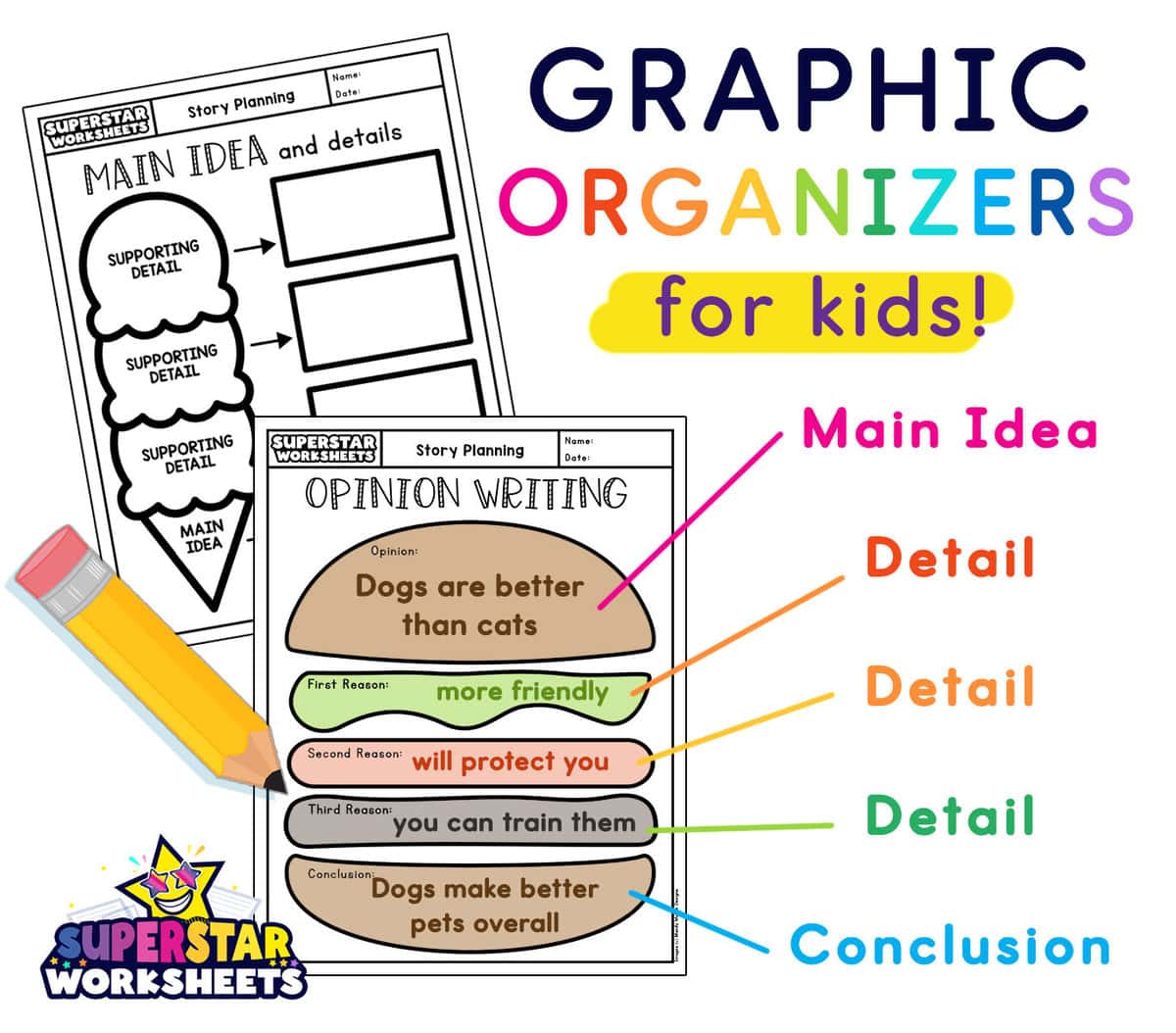 Vocabulary 4-Square Graphic Organizers - The Homeschool Daily