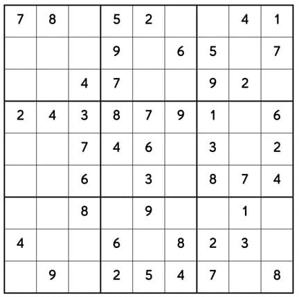 Moderate Sudoku Puzzles – Free Printable