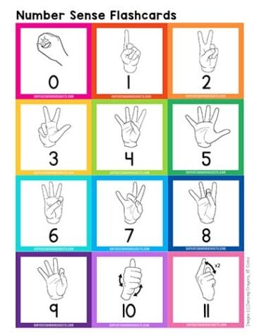 Number Sense Flashcards - Superstar Worksheets