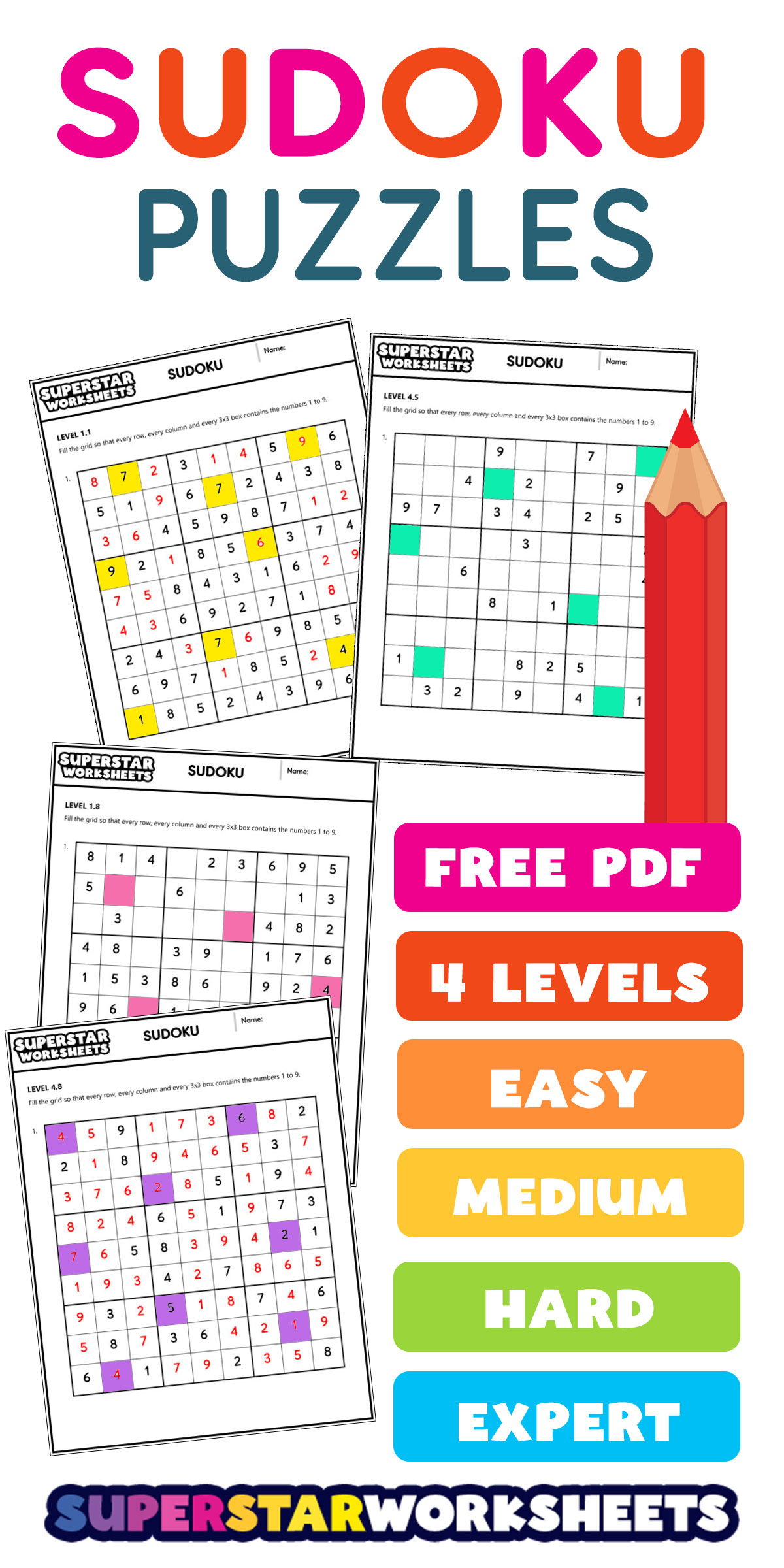 Sudoku #1051 and #1052 (Easy) - Free Printable Puzzles