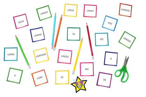 Roman Numerals Flashcards - Superstar Worksheets