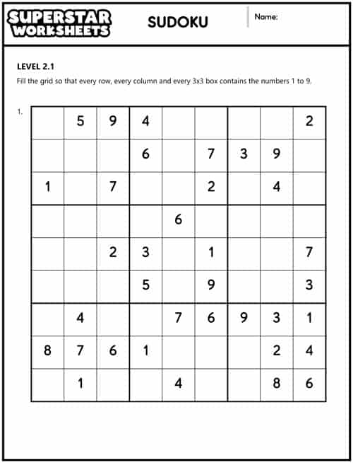 Sudoku #1051 and #1052 (Easy) - Free Printable Puzzles