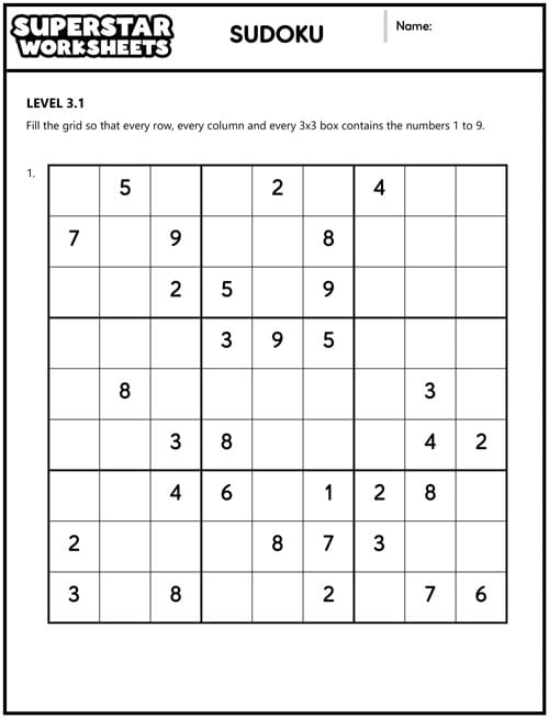 Sudoku Puzzles - Easy to Medium - 4x4 Grid by Expanding Minds Learning