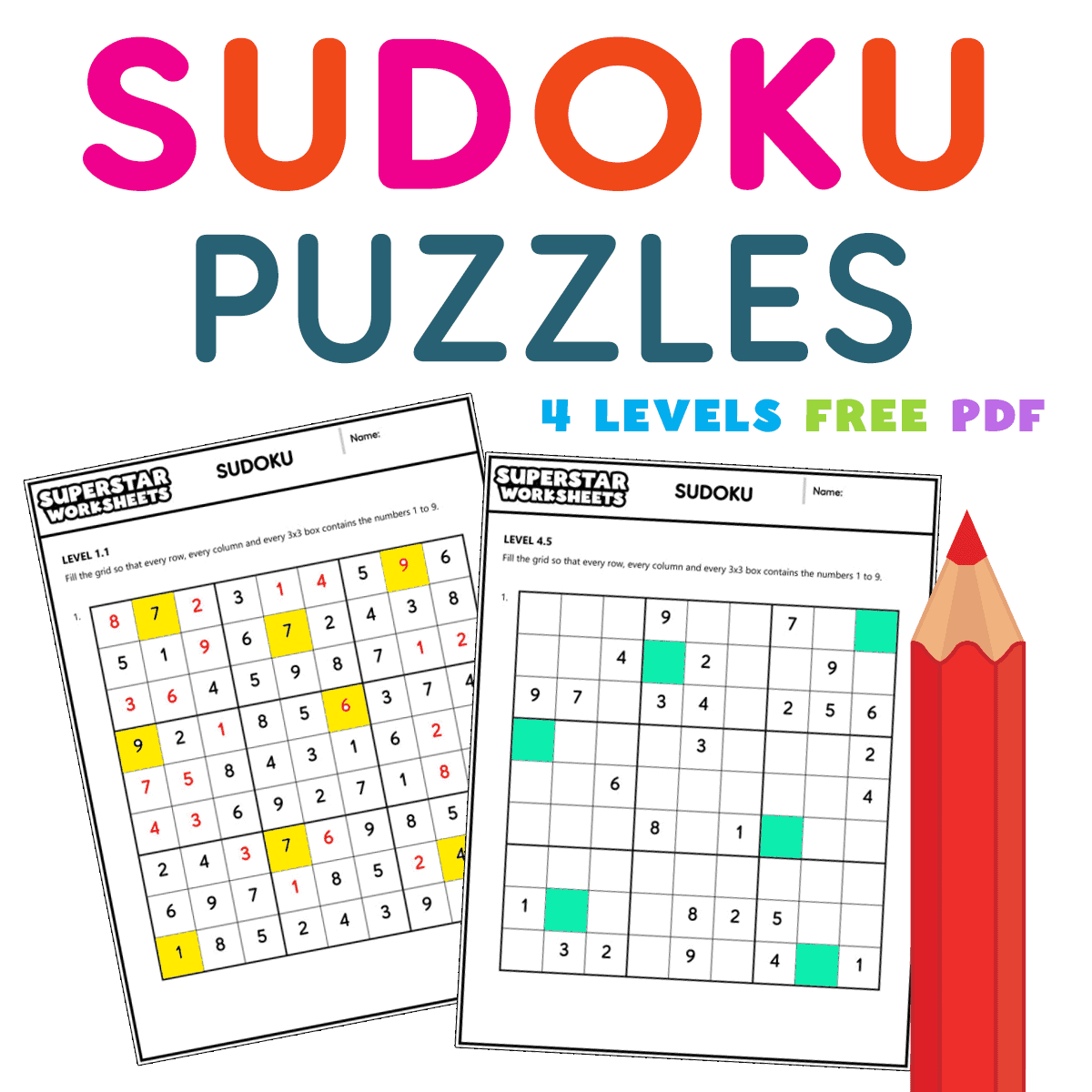 Easy Sudoku Puzzles – Free Printable