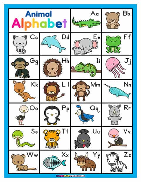 ABC Alphabet Charts - Superstar Worksheets