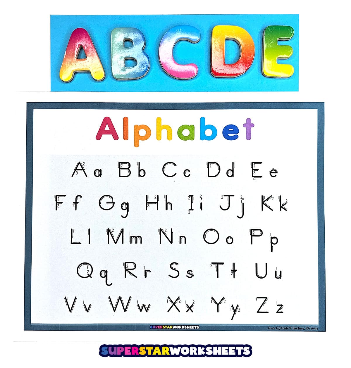 Free ABC and QWERTY Chart Download