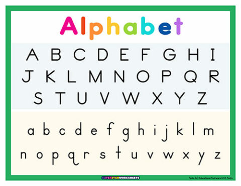 ABC Alphabet Charts - Superstar Worksheets