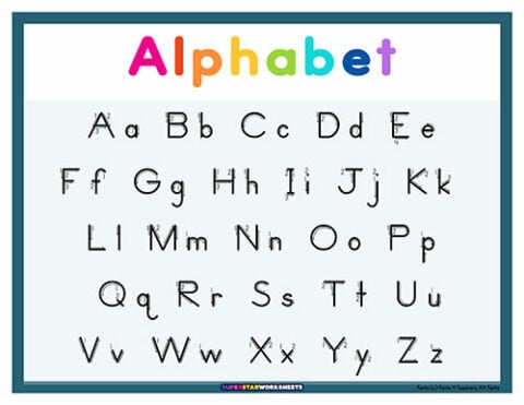 ABC Alphabet Charts - Superstar Worksheets