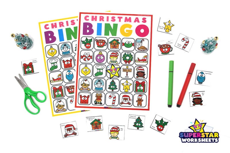 Christmas BINGO Superstar Worksheets christmas-bingo-superstar-worksheets