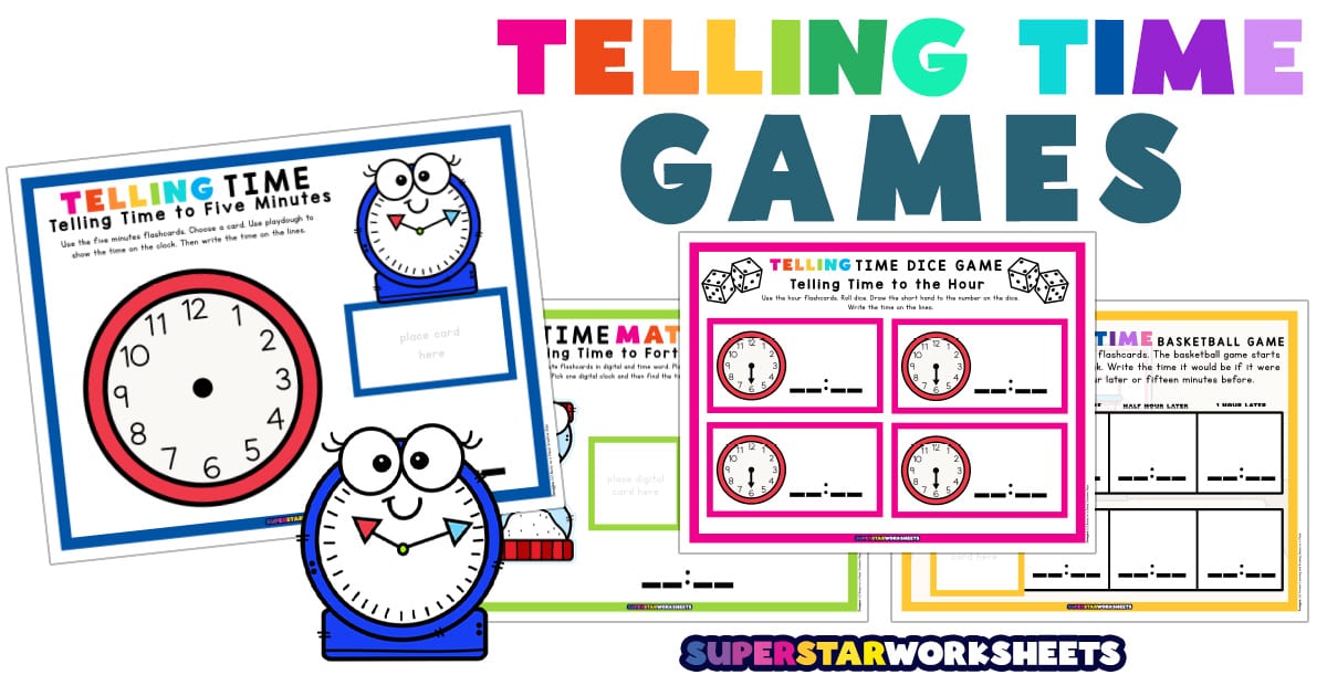 Telling Time Games - Superstar Worksheets