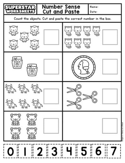 Number Sense Worksheets - Superstar Worksheets