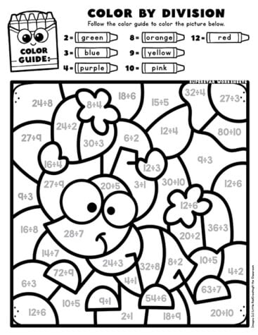 Spring Color by Number - Superstar Worksheets