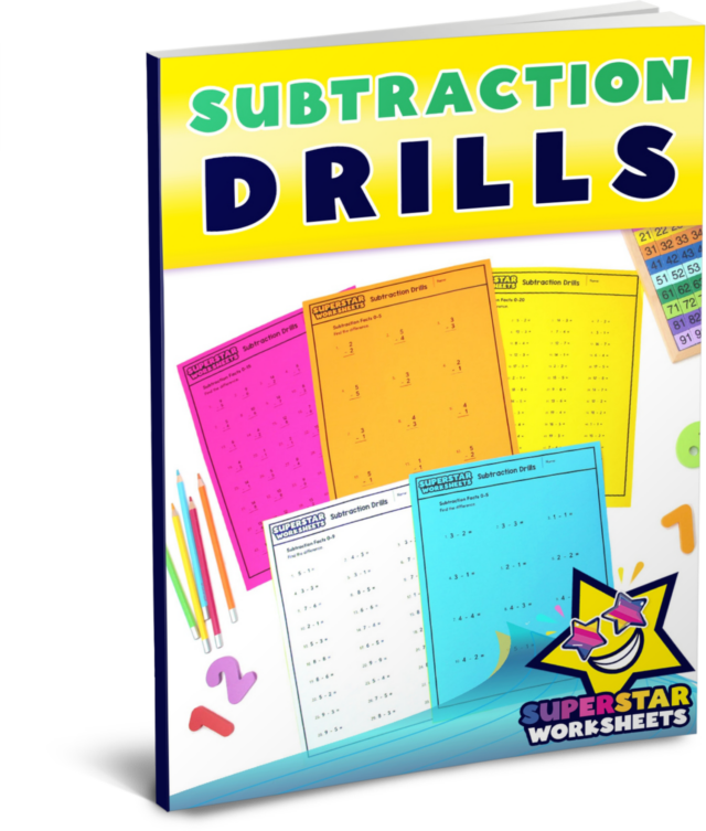 Subtraction Drills - Superstar Worksheets