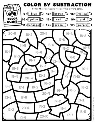 Color By Number Printables - Superstar Worksheets