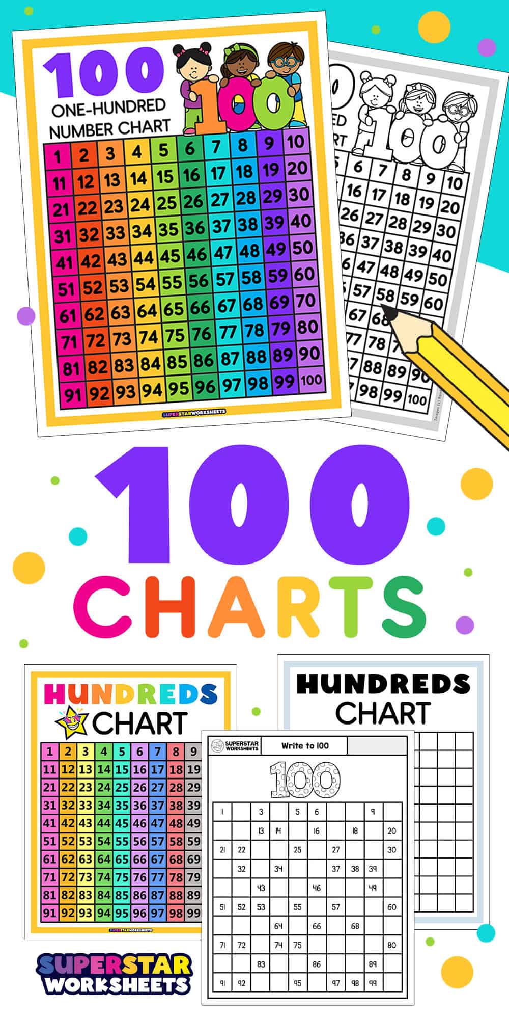 Hundreds Chart Printables - Superstar Worksheets