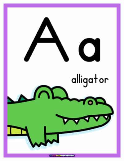 Alphabet Posters - Superstar Worksheets