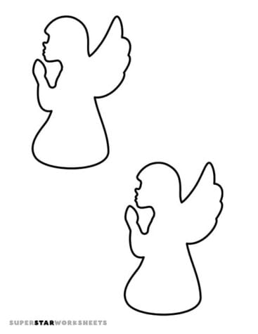 Angel Template (Free Printables) Superstar Worksheets