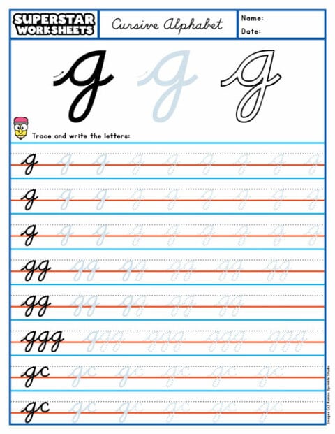 Cursive Handwriting Superstar Worksheets Cursive Handwriting Superstar Worksheets