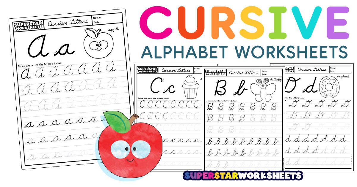 Cursive Alphabet Worksheets Superstar Worksheets Cursive Alphabet Worksheets Superstar Worksheets