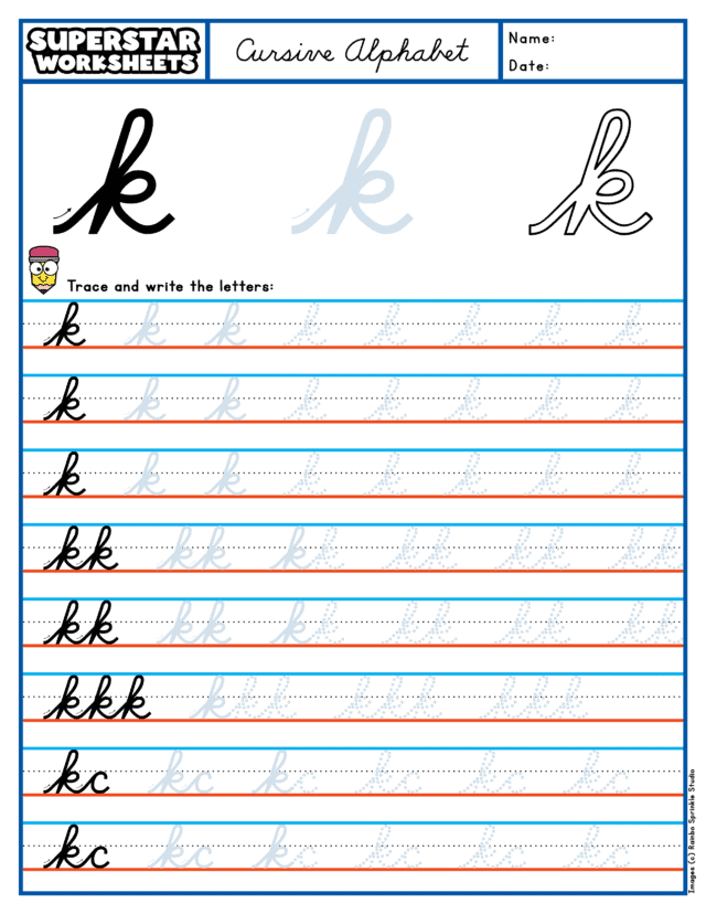 cursive-k-superstar-worksheets