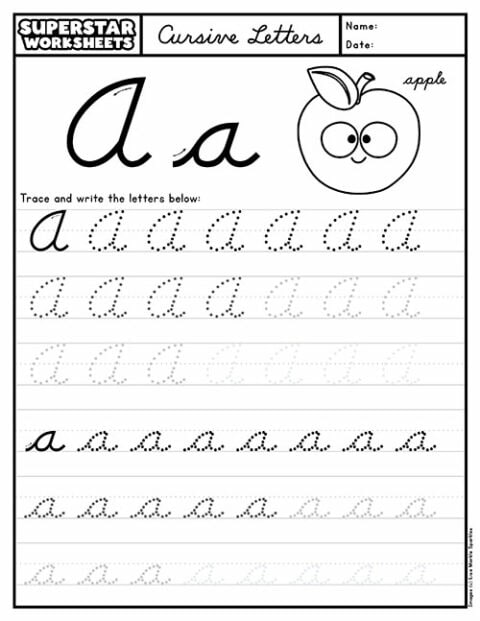 Cursive Alphabet Worksheets - Superstar Worksheets