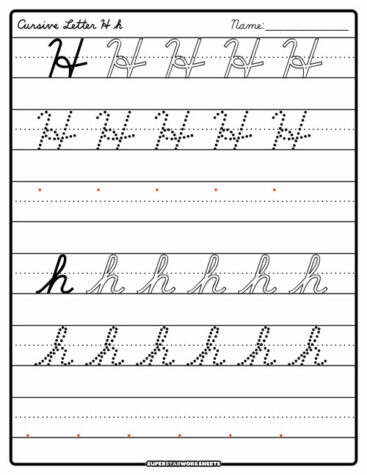 Cursive Writing Practice Worksheets - Superstar Worksheets