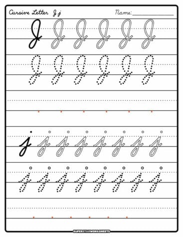 Cursive Writing Practice Worksheets - Superstar Worksheets